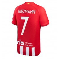 Fotballdrakt Herre Atletico Madrid Antoine Griezmann #7 Hjemmedrakt 2023-24 Kortermet